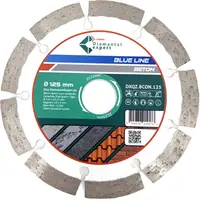 Disc DiamantatExpert pt. Beton, Materiale constructii 125x22.23 (mm) taiere uscata sau umeda, Blue Line Profesional - DXQZ.BCON.125