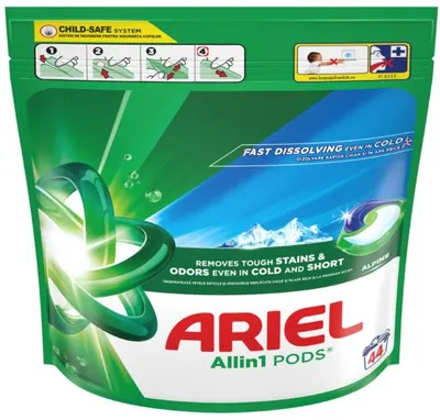 Capsule de rufe Ariel - Alpine, All in One Pods, 44 spălări