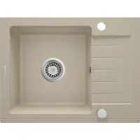 Chiuveta bucatarie compozit cu picurator nisip 58 cm Deante Zorba