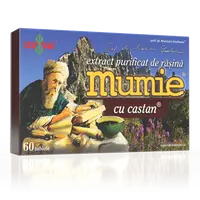 Extract purificat de rasina Mumie cu Castan, 60 tablete, Damar