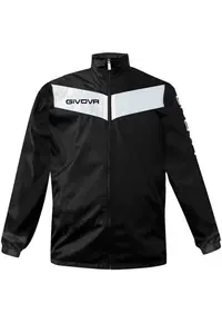 Jacheta sport barbati - Poliester/Nylon - Alb/Negru - Alb/Negru