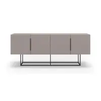 Comodă gri/bej joasă 200x80 cm Titan – Marckeric