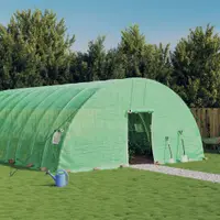 Gossi sera cu cadru din otel, verde, 144 m2, 24x6x2,85 m