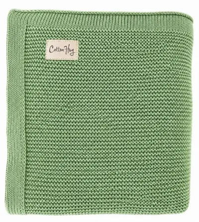 Păturică din bumbac Cotton Hug - Organic, 80 x 100 cm, broscuță