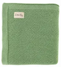 Păturică din bumbac Cotton Hug - Organic, 80 x 100 cm, broscuță