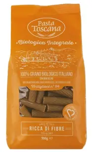 Tortilioane din cereale integrale organice cu Omega-3, 500 g, Pasta Toscana