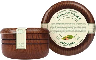 Mondial 1908 Cremă de bărbierit cu aromă de tutun verde, 140 ml