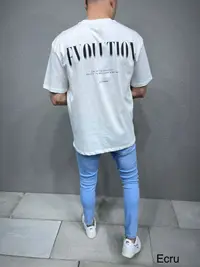 Tricou Evolution Ecru-White Tsas306(6155) (mărime: M)