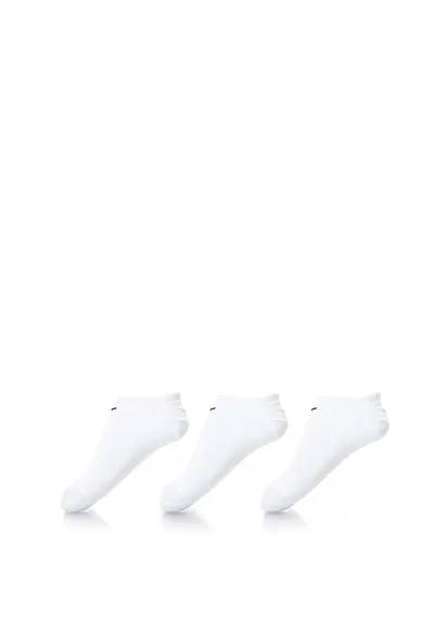 Sosete foarte scurte - unisex - pentru fitness Value - 3 perechi - Alb