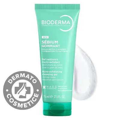 Gel exfoliant pentru curatarea tenului predispus la imperfectiuni Sebium, 75ml, Bioderma
