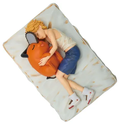 Statuetă Banpresto Animation: Chainsaw Man - Denji & Pochita (Break Time), 14 cm