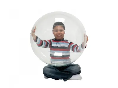 Minge fizioterapie transparenta Opti Ball diametru 75 cm