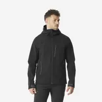 Geacă Protecție antivânt Softshell Trekking MT500 Negru Bărbați