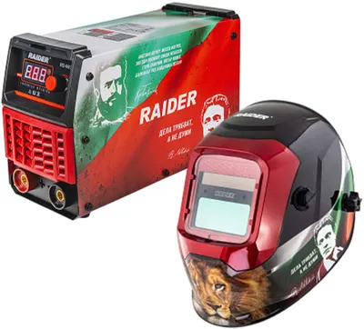 Sudor electric invertor Raider - RD-IW38, 180A + Casca de sudură RD-WH03, DIN 9-13