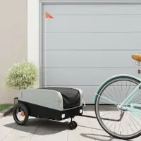 Gossi remorca pentru biciclete, negru si gri, 30 kg, fier