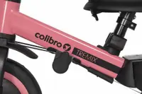 Tricicleta pentru copii Colibro Tremix Up Rose Ride On 5 in 1 transformabila, cu maner, scaun reglabil pe inaltime, maner detasabil