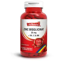 Zinc Bisglicinat 25mg cu Vitamina C si B6 60cps