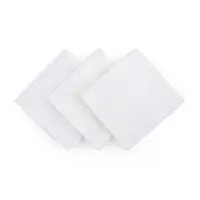 Set 3 scutece, Petite&Mars, Moussy Total White, Din muselina de bambus, Hipoalergenice, 68 x 68 cm, Certificate Oeko Tex Standard 100, Alb