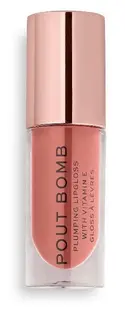 Makeup Revolution Pout Bomb gloss pentru volum, Kiss Nude, 4.6 ml