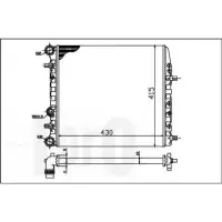 Radiator, racire motor LORO 053-017-0039