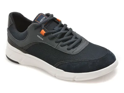 Pantofi sport GEOX bleumarin, U65N8A, din material textil