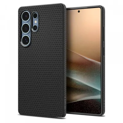 Husa pentru Samsung Galaxy S25 Ultra S938, Spigen, Liquid Air, Neagra ACS08953