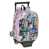 Ghiozdan cu Roți Monster High Best boos Poliester 300D