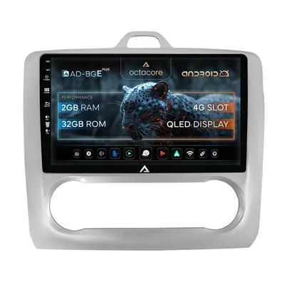 Navigatie Ford Focus MK2 (2004-2011), Clima Automata, Android, E-Octacore 2GB RAM + 32GB ROM, 9 Inch - AD-BGE9002+AD-BGRKIT117