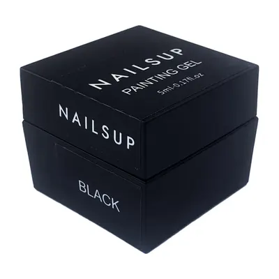 Gel NAILSUP de pictura Super Black 5g
