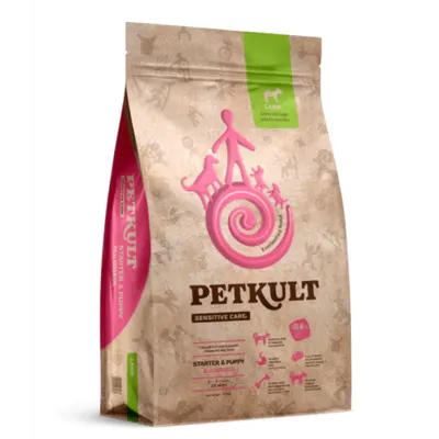 Hrana uscata pentru catei Petkult Sensitive Starter & Puppy Miel si Orez 12kg