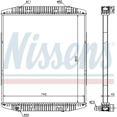 Radiator, racire motor NISSENS 619730