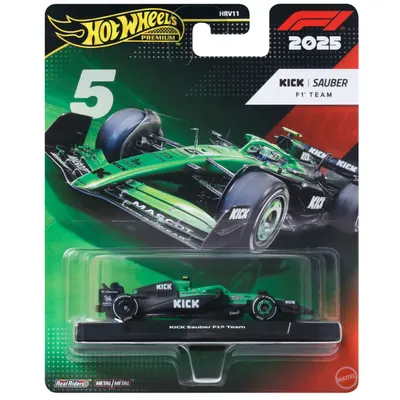 Masinuta metalica de curse, Hot Wheels, Kick Sauber 2025, Formula 1 Team 5, JKD89