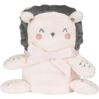 Pătură pentru bebeluși cu broderie 3D KikkaBoo - Hedge-hugs