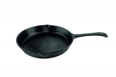 Tigaie fontă pură, 25.5x4.5 cm, Heinner, negru / DCN69912