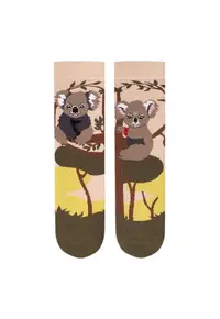 Sosete din bumbac organic Arty Socks Koala Indragostite Kaki - Kaki