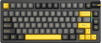 Tastatură mecanică Marvo - KG958W Mega 80W, Marvo switch, fără fir, neagră