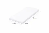 Saltea Basic din spuma poliuretanica, pentru leagan sau patut co-sleeper 90x40x4 cm