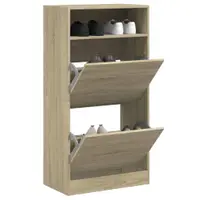 Gossi pantofar, stejar sonoma, 60x34x116 cm, lemn prelucrat