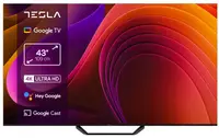 Televizor smart Tesla – 43E655BUS, 43'', 4K, UHD, DLED, Dolby Vision, 2x10W, Google TV, negru