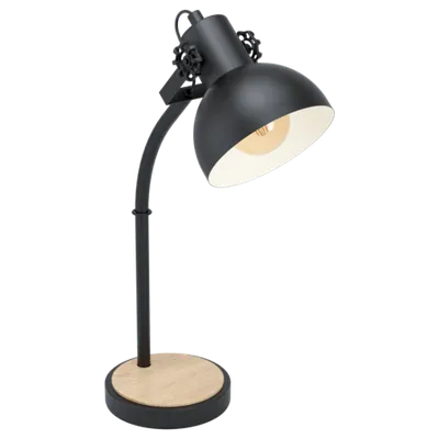 Lampa de masa LUBENHAM negru, brown 220-240V,50/60Hz