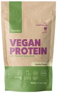 Vegan Protein, vanilie, 400 g, Naturalico