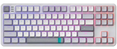 Tastatură mecanică Dark Project - ALU87A Daylight, G3MS Zircon Speed, RGB, gri/albă
