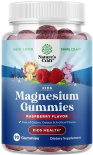Magnesium Gummies Kids, 90 tablete de jeleu, Nature's Craft