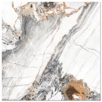 Gresie exterior / interior portelanata Benicassim Rose 45 x 45 cm lucioasa tip marmura
