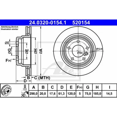 Disc frana ATE 24.0320-0154.1