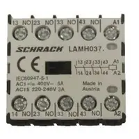 Micro contactor auxiliar 4ND, 3A, 24V c.c.