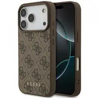 Husa pentru Apple iPhone 17 Pro, Guess, 4G Classic, Maro