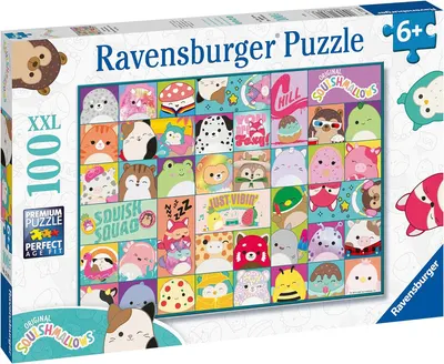 Puzzle Ravensburger din 100 XXL piese - Squishmallows
