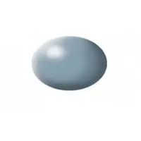 Aqua grey silk