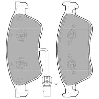 Set placute frana, frana disc DELPHI LP2072